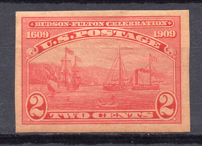 USA - ESTADOS UNIDOS 1909 - HUDSON FULTON -Nº 373 YVERT Nº 181 IMPER - MH SIGNED
