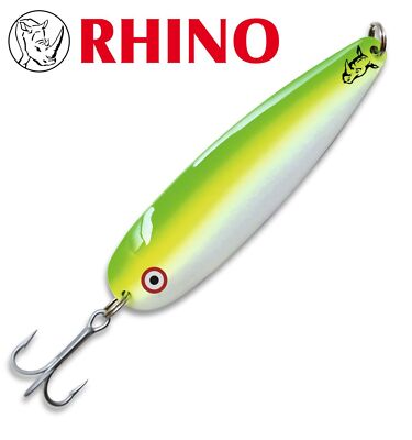 Rhino Trolling Spoons - Schleppblinker beluga, Kunstköder für Lachs und Forelle