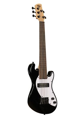 Solid Body 5-String Black Fretless U-BASS