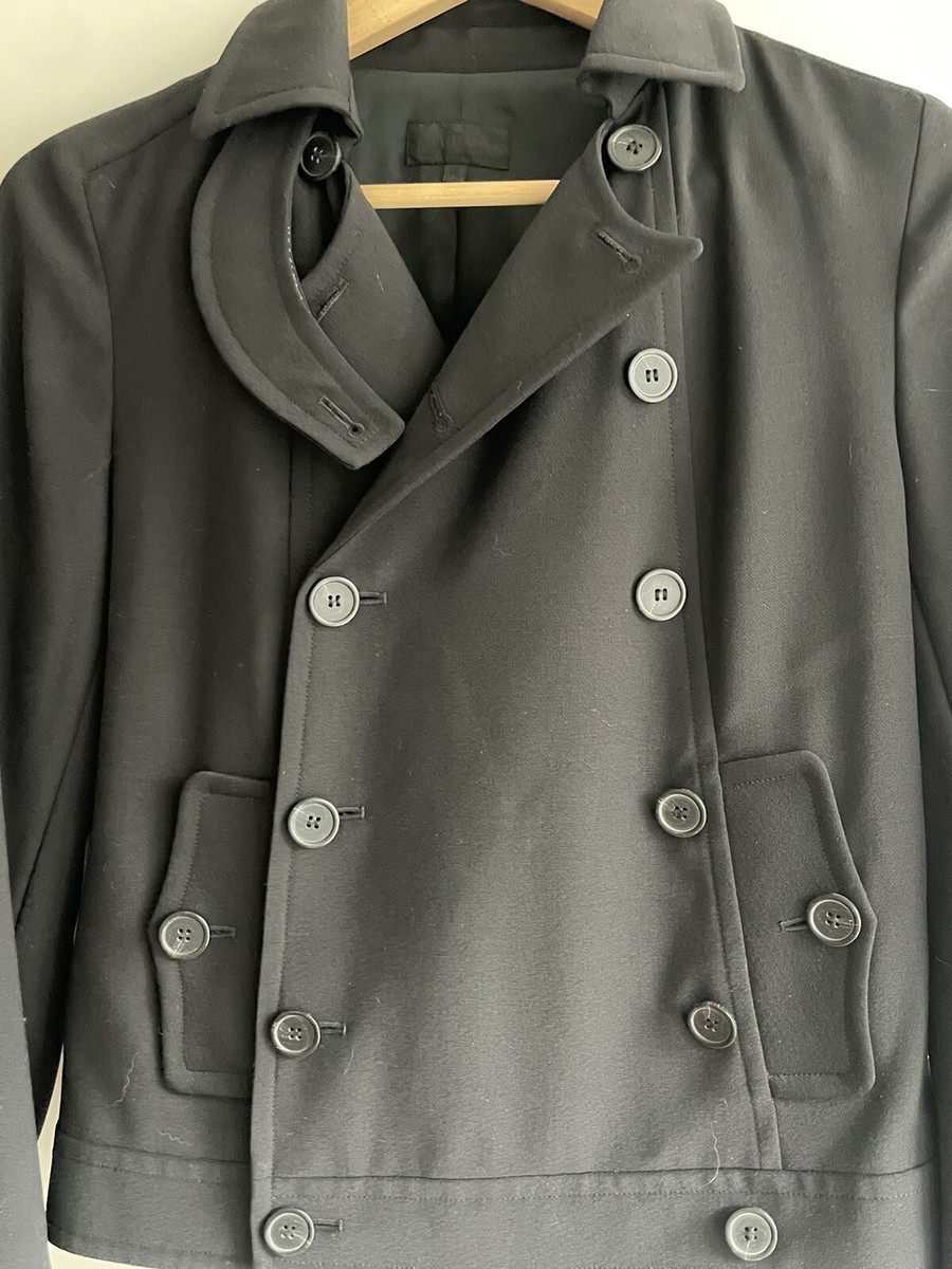 Vintage Mid-90s APC black wool gabardine women's blouson