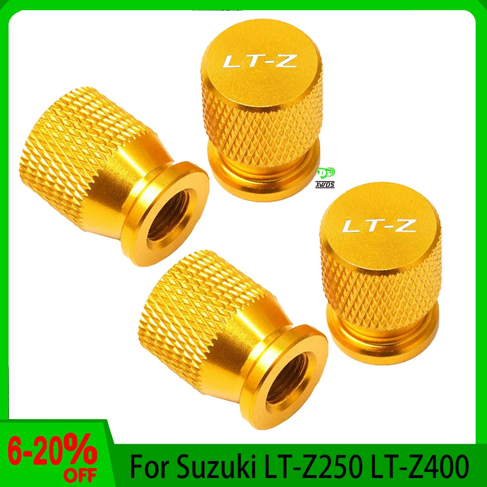 4*) For Suzuki LT-Z250 LT-Z400 Quad Sport Z Wheel Tire Valve Air Port Stem Caps - Imagem 4 de 4