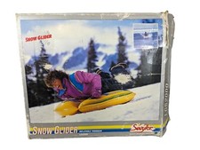 Sevylor Yellow Snow Glider Inflatable Sled Toboggan Snow Toy Untested