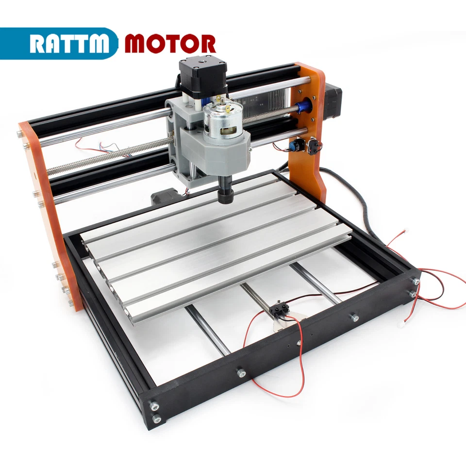 『EU』 DIY 3018-PRO GRBL CNC Router PVC Wood PCB Milling Engraving Laser Machine - Immagine 3 di 4