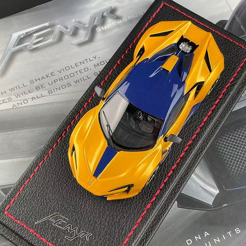 Buonarte 1/43 W Motors Fenyr Supersport car model Metallic Yellow