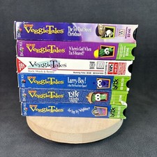 Veggie Tales VHS Cassettes Lot Of 6 - Neighbor, Viking, Larry-Boy, Christmas