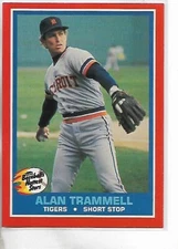 1987 Fleer Revco Baseball's Hottest Stars Alan Trammell Card