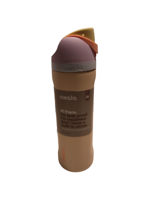 owala 水筒 24 oz (710 mL) ブラウン Owala オワラ 水筒 ステンレスボトル 24oz 710ml グレー 茶色 (owala