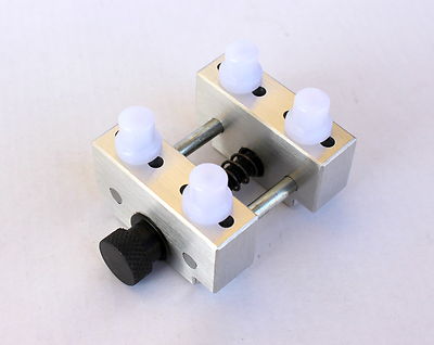 Morsa blocca casse orologi con piolini antigraffio larghezza max diam  35