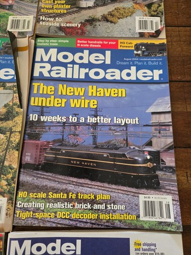 Lot Of 9 Model Railroader Magazines - 2004-- Set 2 - Picture 7 of 13
