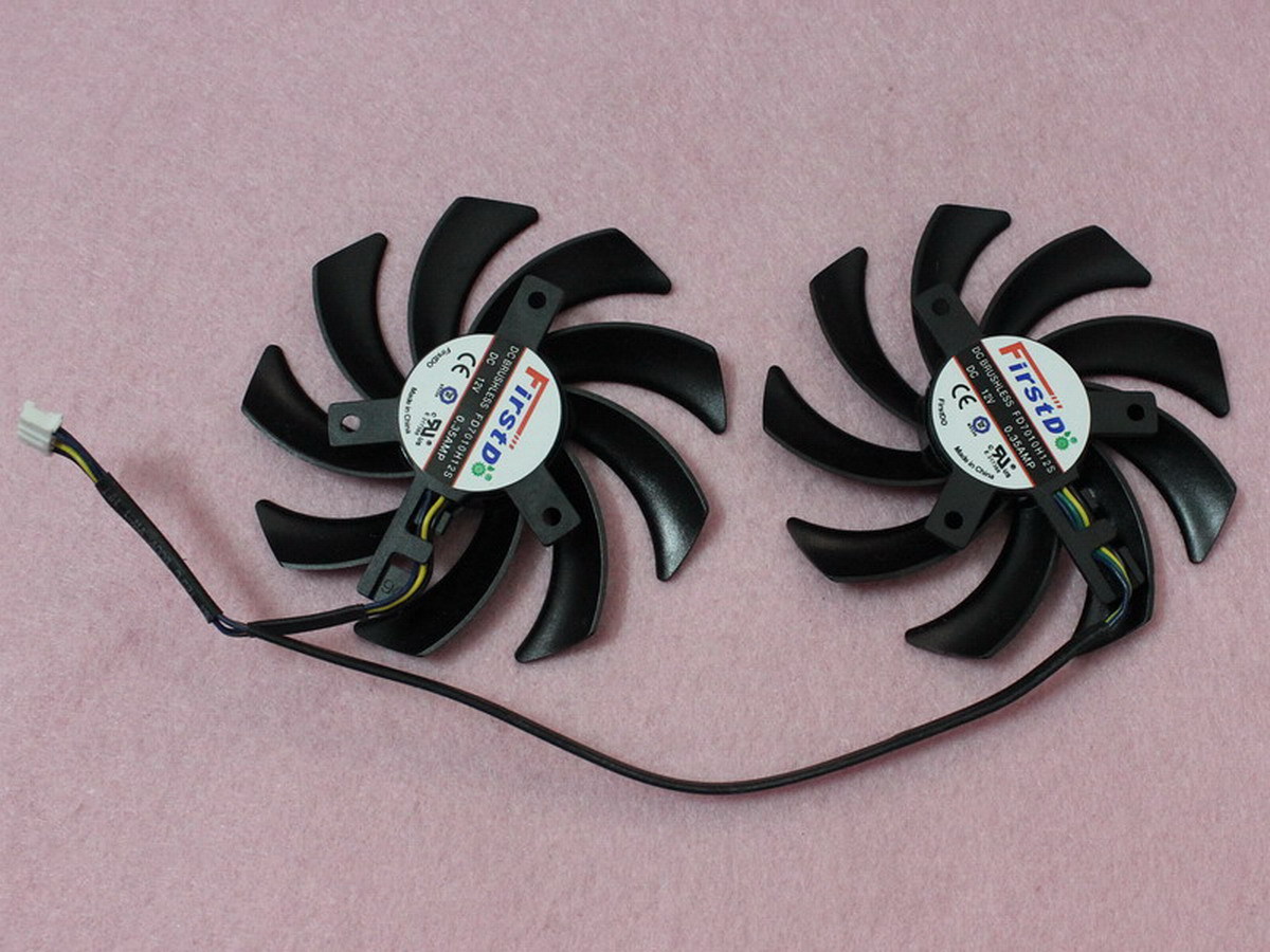 75mm Sapphire AMD Radeon HD6950 HD7790 HD7850 Dual-X Fan