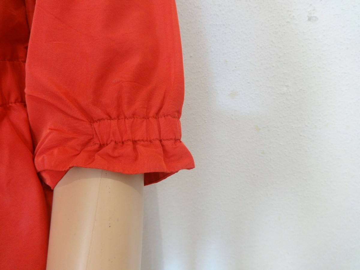 Veste Zara Rouge Satinée Manches Courtes - Taille M (38/40) - État Très Bon