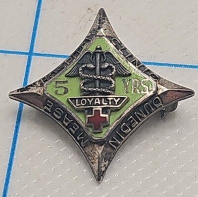 VTG Hospital Loyalty Pin 5 years of service Dunedin Mease Hospital Clinic 
