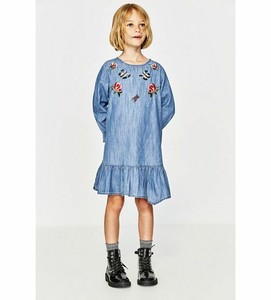 zara chambray yrs ruffle bambina