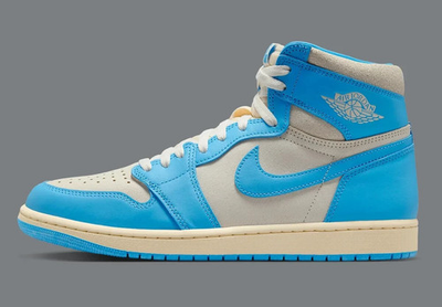 #ad Nike Air Jordan 1 Retro High OG Blue UNC Reimagined Sneaker DZ5485 402 Mens Size $100.00