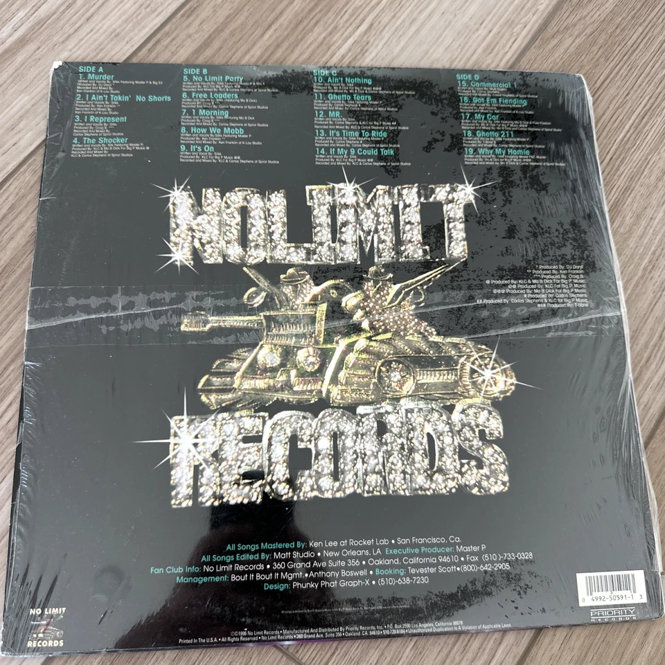 Silkk - The Shocker (2LP, 1996, No Limit, Master P, Original Shrink- Opened) OOP - Image 3 of 4