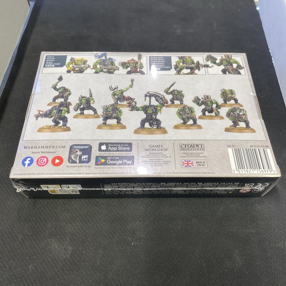 5 Têtes D'Orks Warhammer 40K - Pièces Détachées (bits) Non Assemblées, Non Peintes - Games Workshop