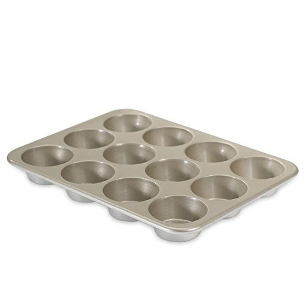 Nordic Ware Non-Stick Muffin Pan 12 Muffins Silver