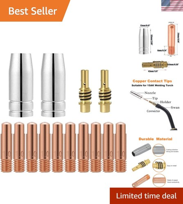 #ad 30 Pack .030quot; Copper MIG Welder Tips amp; Accessories for Precision Welding $18.99