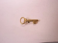Skeleton Key Vintage Tie Tack Lapel Pin jail dungeon door lock smith bank e99