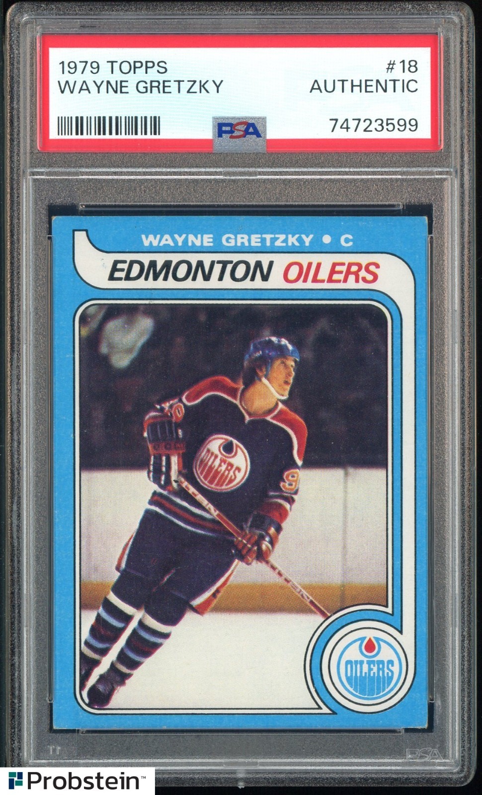 1979-80 Topps Hockey #18 Wayne Gretzky RC Rookie HOF PSA " GREAT INVESTMENT " view 1