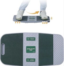 SYNC Plate PRO Golf Swing Trainer Aid - Pressure Plate With Angled Power Wedge