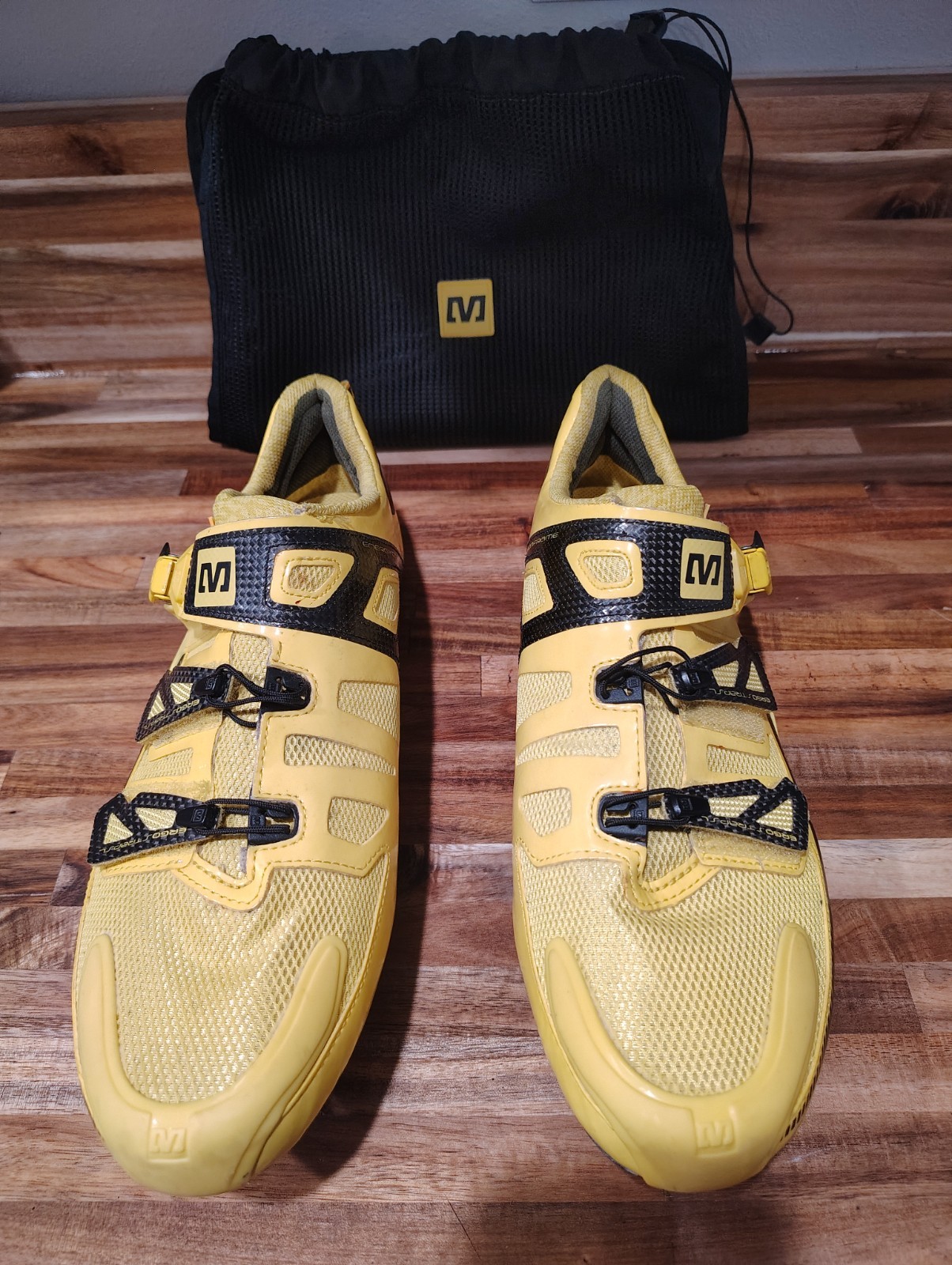 Mavic Ergoride Yellow Road Cycling Shoes Carbon SLR Outsole 