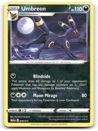 Umbreon McDonald's Promos 2024 009/015 LP Pokemon
