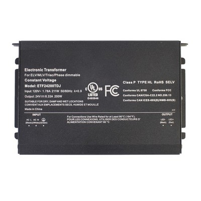 UL listed dimmable LED driver 24v 200w 8.33 compact LED driver for Light Strip
