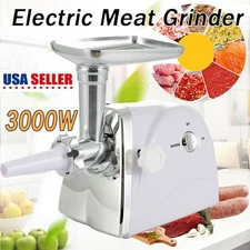 3000W Heavy Duty Electric Meat Grinder Mincer Machine Food Sausage Maker Filler