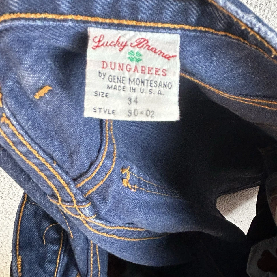 Pantalones Cortos Denim Vintage Y2K Lucky Brand Pantalones Cortos Sueltos Ropa de Calle Lavado Ligero Para Hombre’s 30 Foto 3 de 4