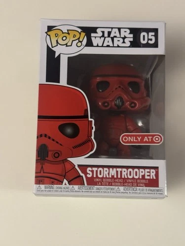 Funko Pop Star Wars Red Stormtrooper Target Exclusive +protector #05