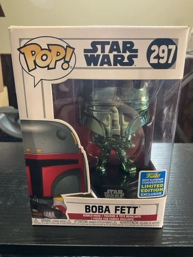 Funko Pop! Star Wars #297 Boba Fett 2019 Summer Convention Limited Edition Green
