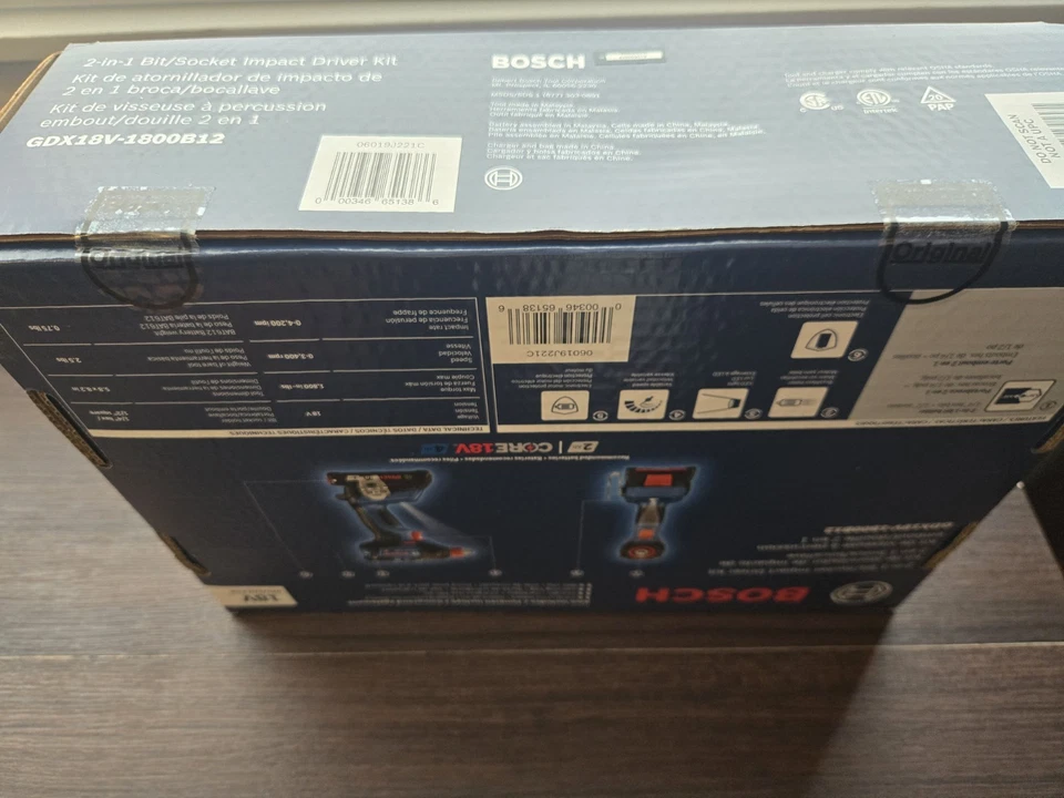 Bosch 18V Freak 1/4in & 1/2in Impact Driver Kit "BRAND NEW SEALED" - Image 2 of 2
