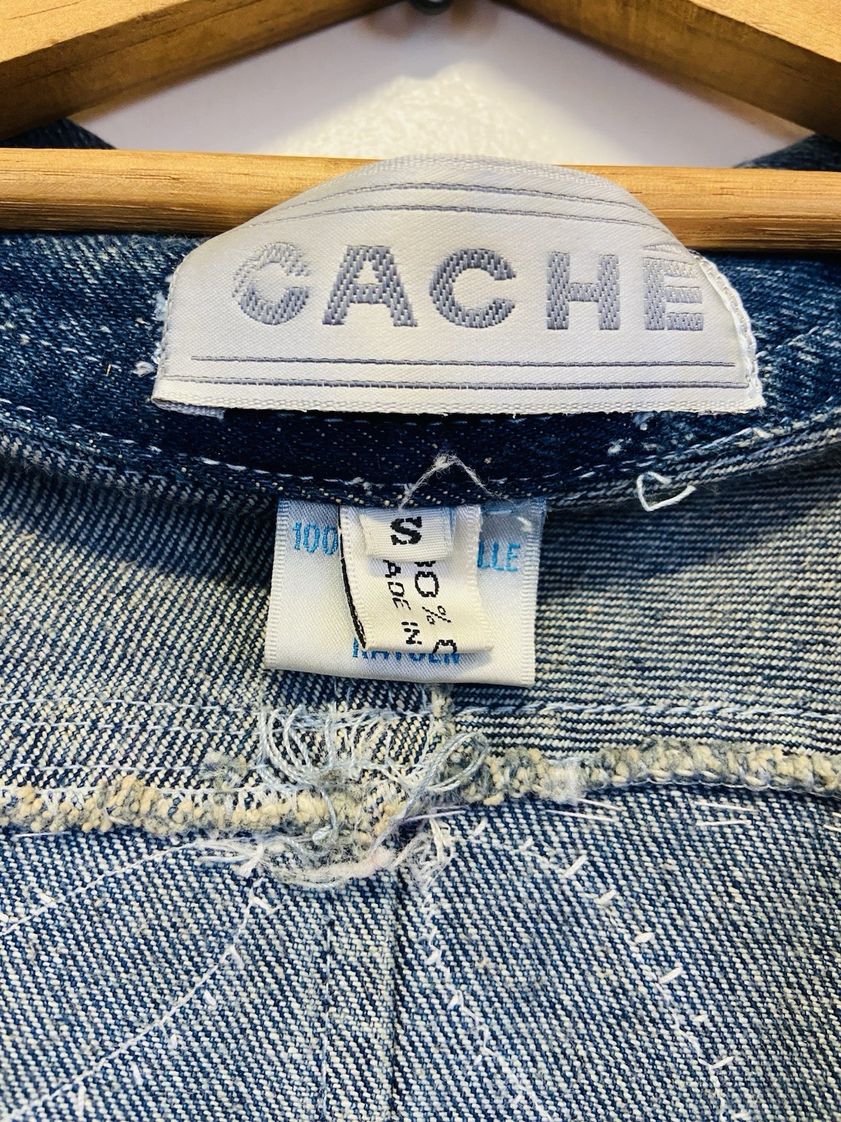 Vintage CACHE Python / Sequin Embellished Denim J… - image 10