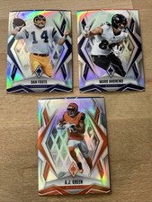 Dan Fouts Mark Andrews AJ Green Lot 2025 Panini Phoenix Silver Prizm MISCUT (3)