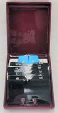 Vintage Eldon Products Card File Rolodex Maroon Plastic 1980's Office Organizer