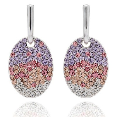 Equilibrium Luxe Tag Sparkle versilberte Ohrhänger