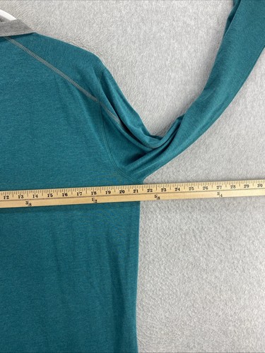 Tasc Carrollton Lightweight 1/4 Zip Pullover Sweatshirt Mens Medium Teal - Picture 8 of 10
