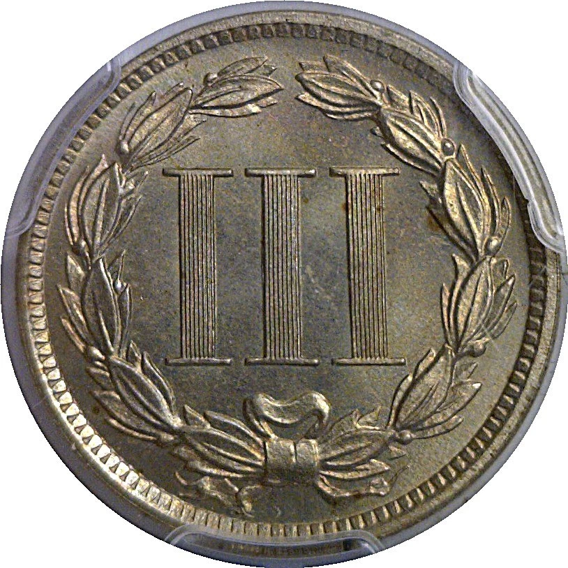 1888 Nickel Three Cent   PCGS MS-67 - Image 3 of 3