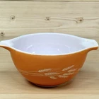 PYREX Cinderella Autumn Harvest Wheat Mixing Bowl  #441  750 ML Vintage