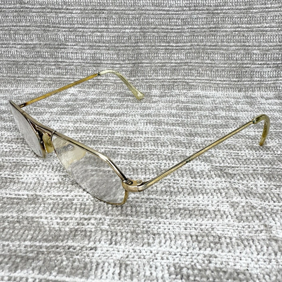 De Colección American Optical 5 1/4 12K GF Marco de Gafas Lleno de Oro Ovalado Aviador EE. UU. Foto 4 de 4