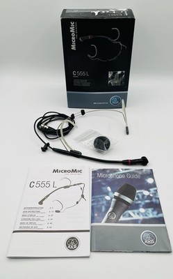AKG C555L High-performance Head-worn Condenser Microphone w/Mini-XLR