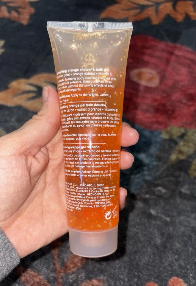 ¡NUEVO! Gel de ducha y baño H2O+ 4 oz hecho en EE. UU. naranja rubor Foto 2 de 2