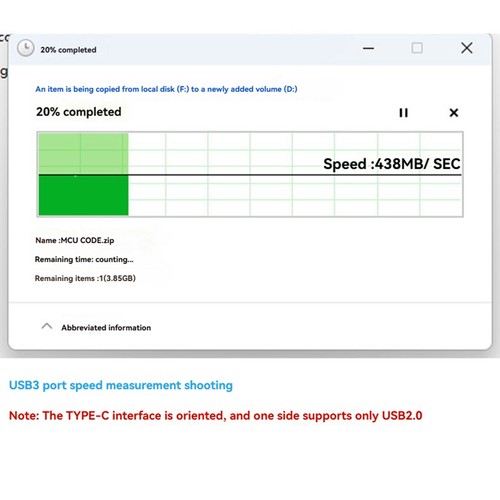 NVMe-SSD-Gehäuse, NVMe auf Typ-C Konverter, M.2 NVMe SSD auf Typ-C Adapter Y6E1 - Afbeelding 4 van 10