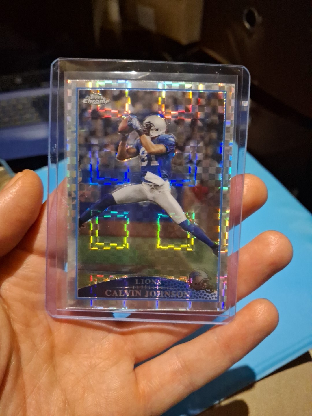 2009 Topps Chrome - Calvin Johnson X-Fractor #TC10