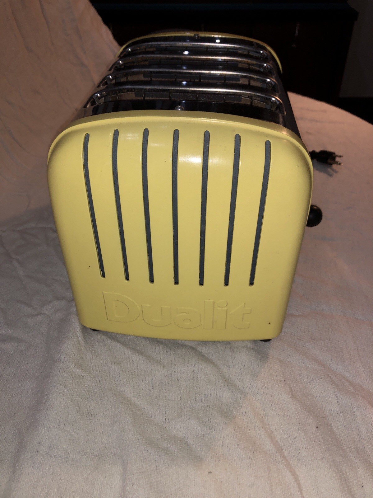 Dualit 4 Slice Toaster 120v 1800w Made In England Rare Yellow Chrome 