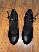 Capezio Dance Shoes Black Leather 550 Wide Size 9w