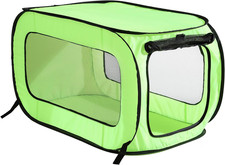 Portable Pop-Up Dog  Cat Kennel Crate - Collapsible Travel Solution, Green