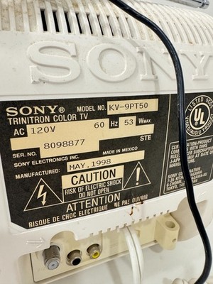 【美品/通電OK】SONY TRINITRON KV-9DA1 91年製 Vintage Sony KV-9PT50 Mini Triniton CRTV For Retro Gaming | eBay