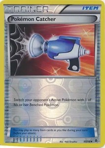 Pokemon Catcher - 95/98 - Pokemon Emerging Powers Reverse Holo Rare Card NM